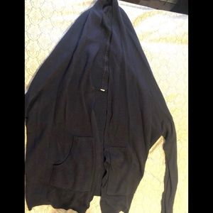 Navy blue Lulu Lemon wrap cardigan